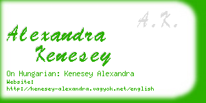 alexandra kenesey business card